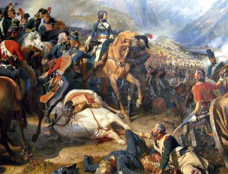 Henri Felix Emmanuel Philippoteaux Napoleon at the Battle of Rivoli oil painting image